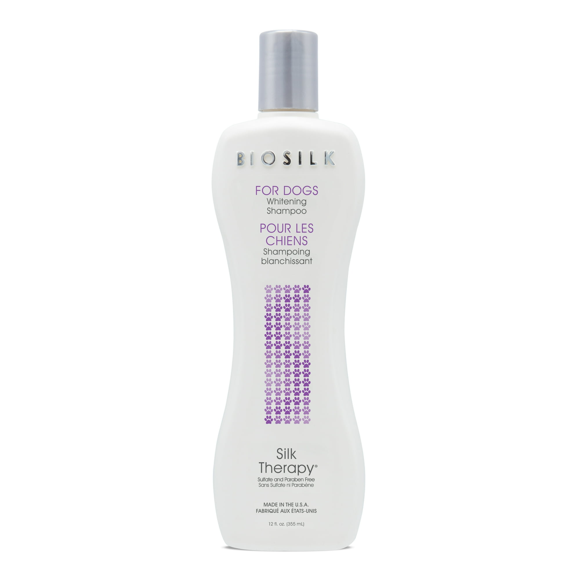 BioSilk For Dogs Silk Therapy Whitening Shampoo Fresh Scent 12 oz.
