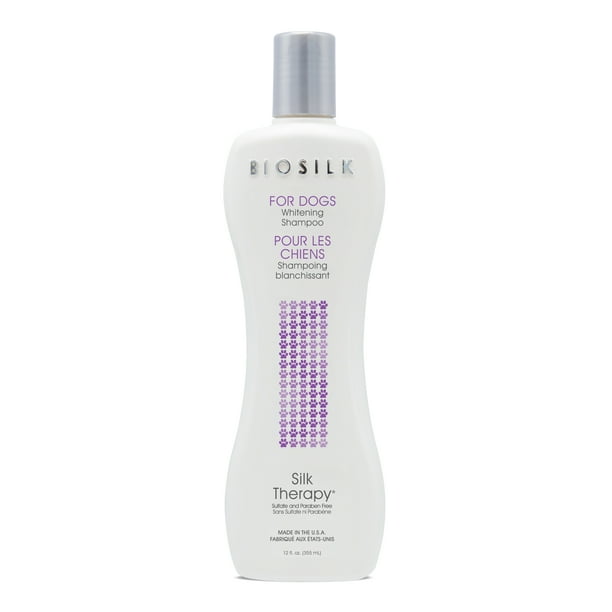Biosilk therapy for dogs whitening shampoo, 12oz bottle