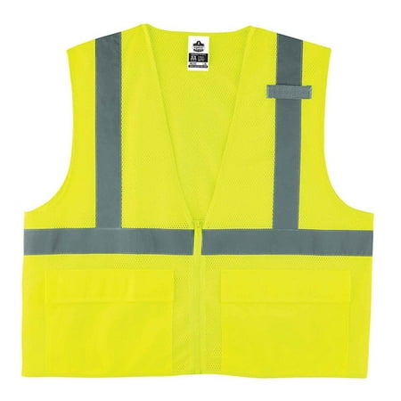

Ergodyne GloWear 8220Z Class 2 Standard Mesh Vest 2X-Large/3X-Large Lime (2 Units)