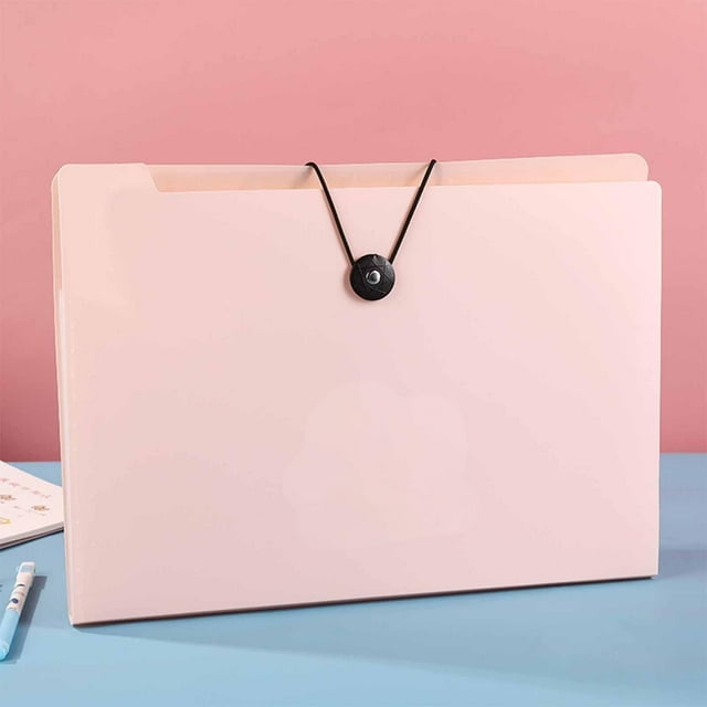 Carpeta de Acordeón A4 | Organizador Portátil de Documentos Multicapa con 12 Compartimentos | Bolsa de Plástico de Gran Capacidad para Guardar Papeles de Prueba | Cierre de Seguridad | para Estudiant