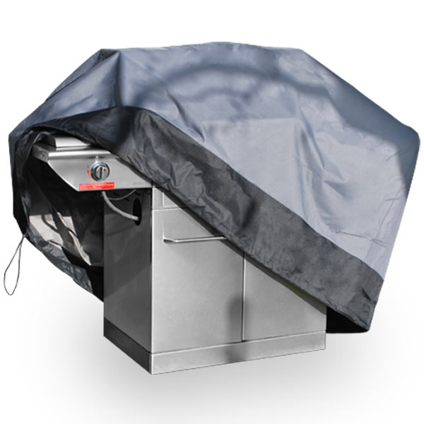 Premium Waterproof Barbeque BBQ Grill Cover Medium 59" Length Dark Grey with Black... by KapscoMoto