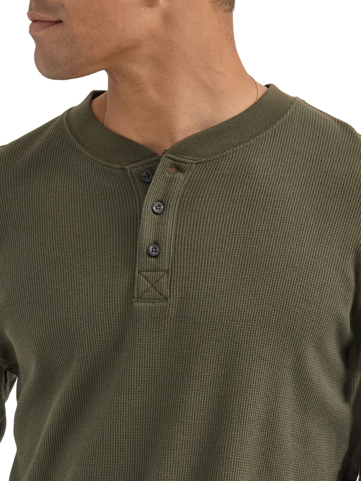 Wrangler® Men's Long Sleeve Henley Shirt, Sizes S-3XL
