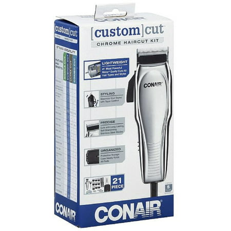 Conair 21-Piece Chrome Haircut Kit 1 ea (Pack of (Best Styling Products For Pixie Haircuts)
