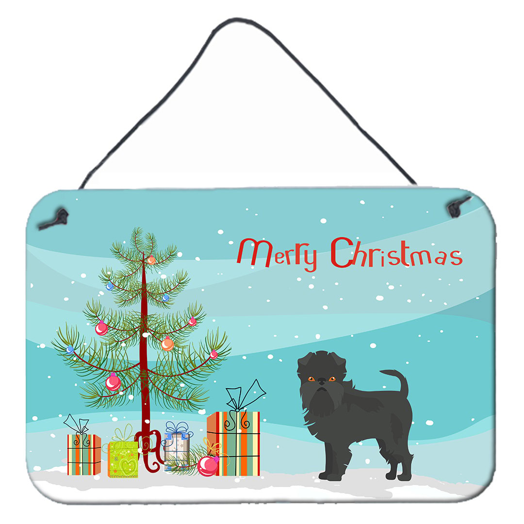 Carolines Treasures CK3440DS812 Affenpinscher Christmas Tree Wall or Door Hanging Prints 8x12 multicolor