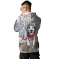 thumbnail image 5 of Playful Dalmatian Welcomes Winter Snowy Day with Cardinal Bird All Over Print 3D Hoodie Unisex Merch Hoodies Dog Lover - 2017, 5 of 6