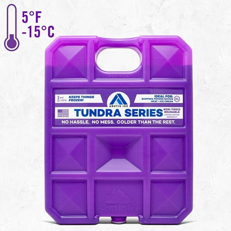 Long-Lasting Ice Pack for Coolers, Lunches, Camping, Fishing, and More, Tundra Series by Arctic Ice, Reusable X-Large Ice