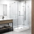 thumbnail image 5 of VIGO Monteray 32 in. L x 48 in. W x 79 in. H Frameless Hinged Rectangle Shower Enclosure Kit in Chrome with Clear Glass, 5 of 11
