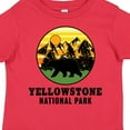 thumbnail image 4 of Inktastic Yellowstone National Park with Bear Mountains and Trees Cricle Boys or Girls Toddler T-Shirt, 4 of 5