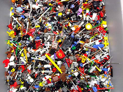LEGO Minifigure Bulk Accessories LOT x 25 RANDOM Weapons Tools hats City 25pc 