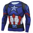 thumbnail image 1 of Rashguard Gym Man Fitness Long Sleeve Compression Shirt Bat Spider Superhero Print Fashion Cloth For Running Training Exercise, 1 of 5
