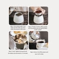 thumbnail image 6 of M Buder Stovetop Espresso Maker 300ml / 10.14 oz Easy Operation Preserves Flavors Classic Italian Mocha Pot for 6 Cups Beige Coffee Brewer 3.54 inches / 9 cm, 6 of 9