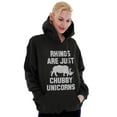 thumbnail image 4 of Rhinos Are Just Chubby Unicorns Hoodie Sweatshirt Women Men Brisco Brands S, 4 of 6