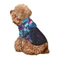 thumbnail image 5 of Honeii Neon Night Cityscape Print Small Dog Hoodies Pet Hooded Sweatshirts Fall Winter Puppy Cat Sweaters Warm Clothes for Small Dogs Outfits Costume-X-Large, 5 of 7