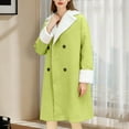 thumbnail image 5 of Niaviben Plus Size Wool Coats for Women Wool Coat Pea Coats for Women’s Wool Coat Women's Jacket Women's Casual Jackets Jacket for Women Light Green XL, 5 of 5