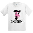 thumbnail image 3 of Inktastic 7th Birthday Flamingo 7 Year Old Girl Youth T-Shirt, 3 of 5