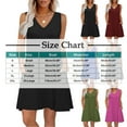 thumbnail image 3 of Akafmk Summer Dresses for Women Casual Dresses,Solid Color V-Neck Short Dress Sleeveless Tank Mini Dresses A Line Beach Sundress with Pockets, 3 of 5