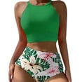 thumbnail image 1 of Conjunto de bikini con estilo para mujer, traje de baño de dos piezas, traje de baño sólido, ropa de playa OAVQHLG3B Store  lin121212, 1 of 4