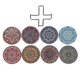 thumbnail image 1 of posavasos con pintura de diamantes con soporte, posavasos de mandala artesanales, kits de pintura de diamantes para principiantes y adultos, 1 of 5