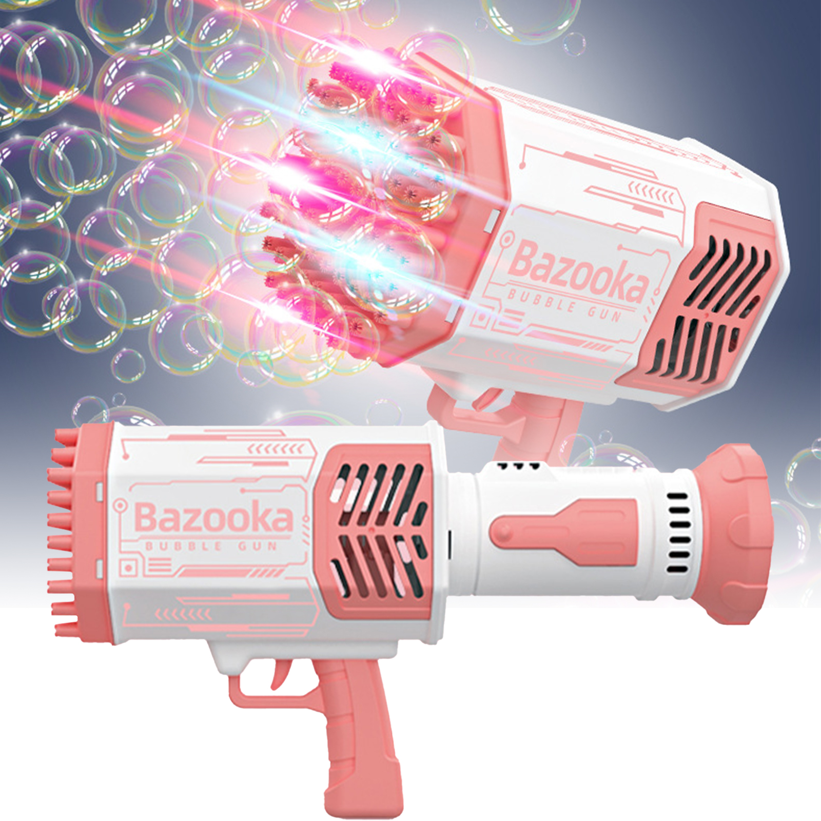 36 Holes Bubble Gun Automatic Bazooka Soap Water Bubble Machine Outdoor  Party🔥