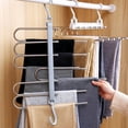 thumbnail image 2 of Multifunctional Pants Rack Trouser Hanger Multi-layer Storage Shelf Durable Space Saving Strong Wardrobe Organizers, 2 of 10