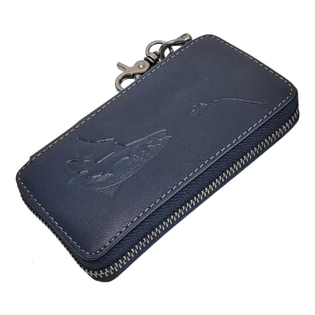 hejhncii Fishing Hook Carrying Bag Metal Jig Spinner Sequins Baits Bag Leather Tackle Bag Fly Spoon Baits Storage Hard Lures Case