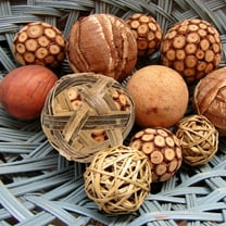 Masteelf Balls Centerpiece Wicker Decorative Decoration Child Coffee