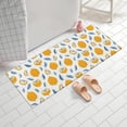 thumbnail image 2 of Yellow Lemon Fruit Slices White Pattern Bathroom Rugs Mat,Non Slip Microfiber Bathroom Rug,Rubber Backing,Soft Bathroom Mats for Bathroom Floor,Tub and Shower,60x24in(150x60cm), 2 of 5