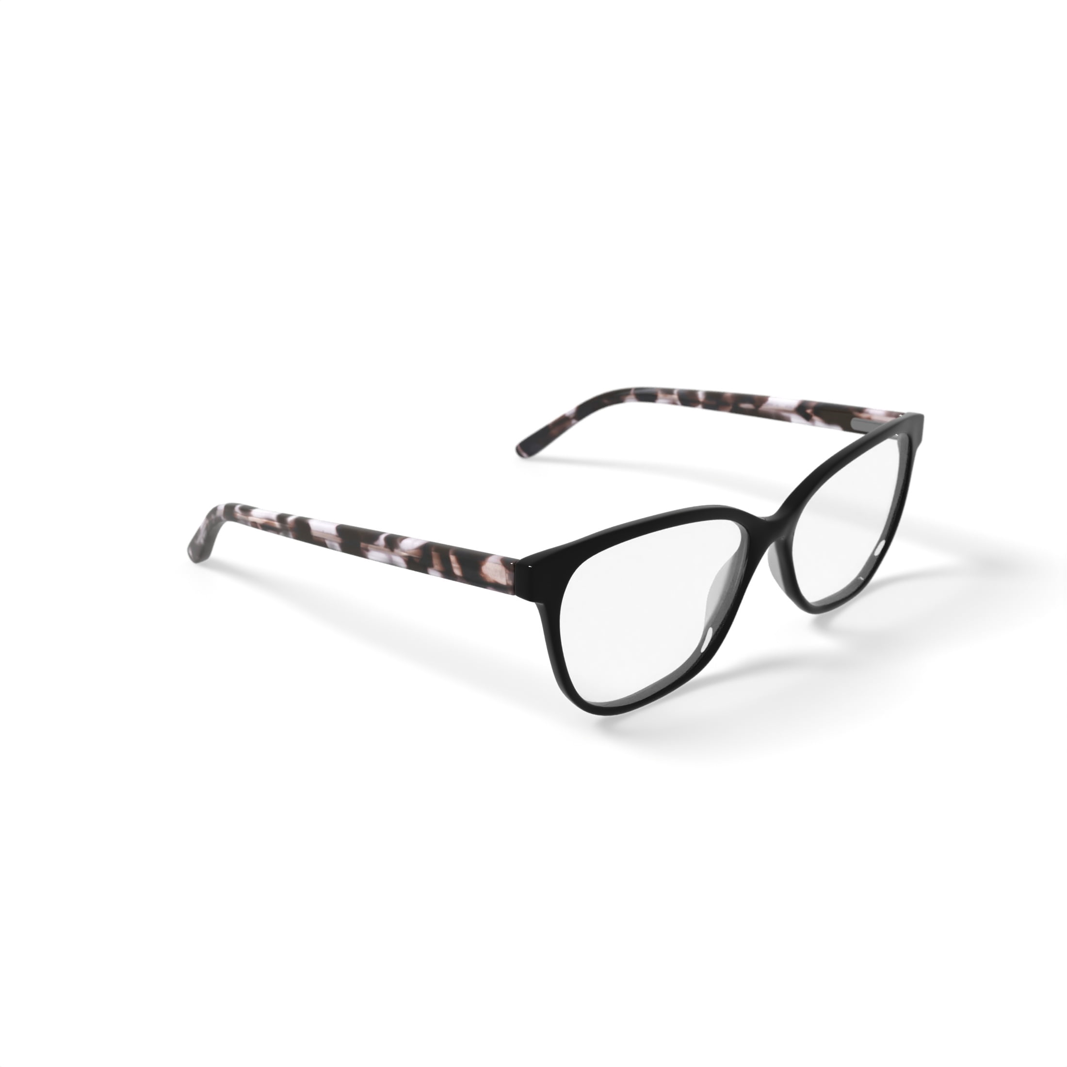 Elizabeth Arden Women's EA1203 Square Prescription Eyeglasses with Case, Black