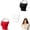 Black White Red, variant on 3Pcs Lady Lace Cleavage Cover up for Low Neckline Wearable Mock Camisole Bra Insert Overlay Modesty Panel Vest