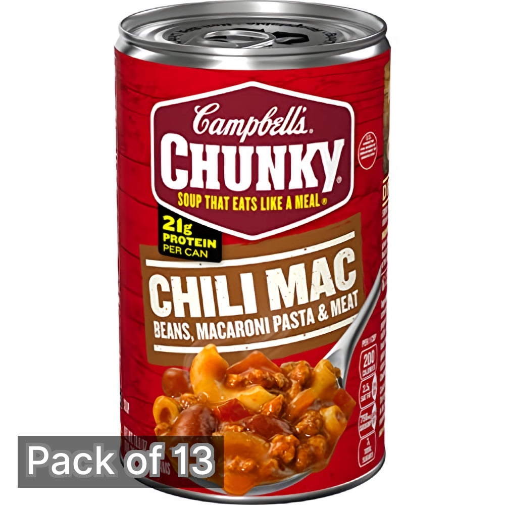 Campbell's Chunky Chili Mac 18.8 Ounce Can (Pack of 13)