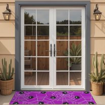 Cute Spider Web Halloween Pattern Door Rugs,Washable Non Slip Door Mats Indoor,Decorative Door Mats,Entry Mat Indoor for Entrance,Bedroom,Kitchen,Bathroom,16"x47"