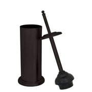 Bath Bliss Toilet Plunger with Decorated Rim, Oil Stained Bronze Finish