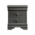thumbnail image 5 of Blaze Modern Style King 5PC bedroom set made with Wood & LED Headboard in Gray, 5 of 18
