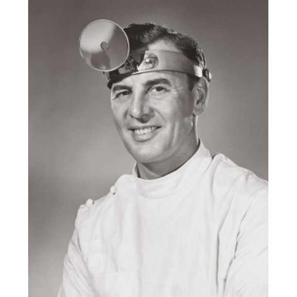 Portrait of a male doctor wearing a headband Poster Print (24 x 36