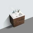 thumbnail image 5 of Eviva Joy 32" Rosewood Wall Mount Bathroom Vanity w/ White Integrated Top, 5 of 5