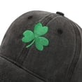 thumbnail image 6 of Migroa Washed Cotton Dad Hat, St. Patrick's Day Baseball Cap for Casual Irish Pride, Everyday Wear Black Universal Fit, 6 of 6