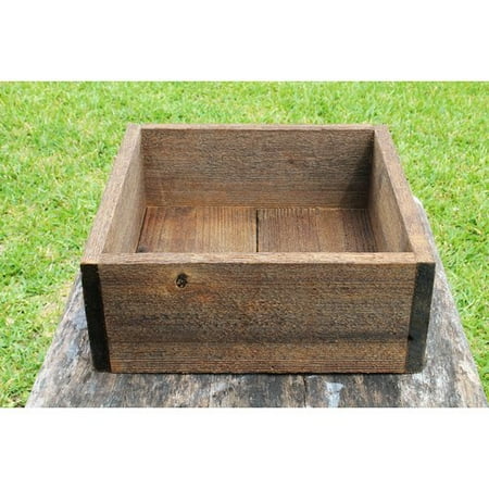 Loon Peak Escaler Square Wood Planter Box