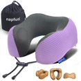 thumbnail image 1 of Almohada cervical de viaje napfun con soporte para la barbilla de espuma viscoelástica, 1 of 6