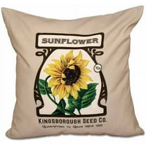 Simply Daisy 16" x 16" Sunflower Floral Print Pillow