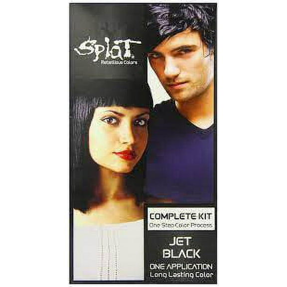 Splat Rebellious Colors Hair Coloring Kit Jet Black "MANGO SIX B&M"