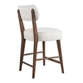 thumbnail image 3 of Wes Mid-Century Modern Boucle Upholstery Counter Barstool (Set of 2), 3 of 10