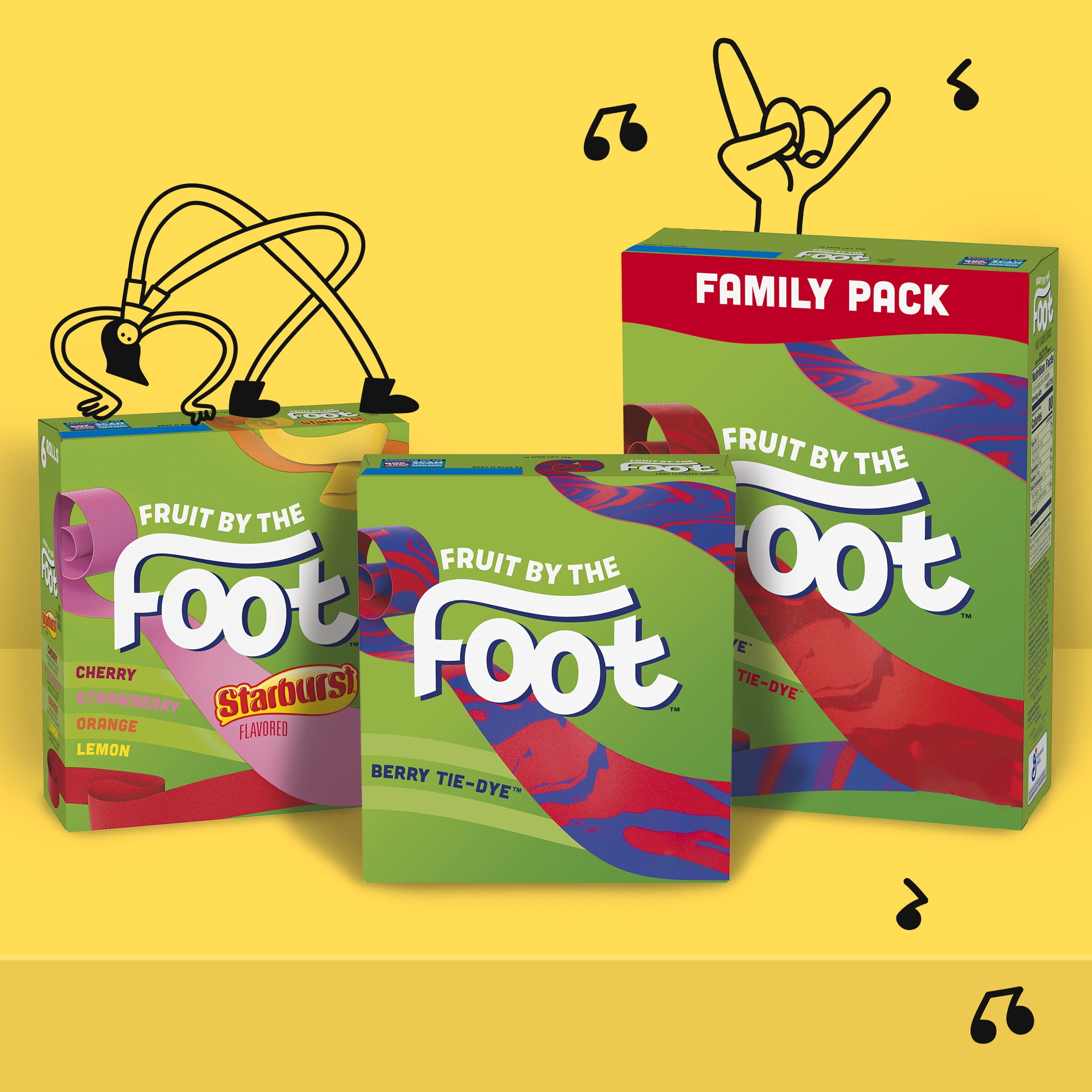 Betty Crocker Fruit by the Foot, Gluten Free Variety Pack, 48 ct