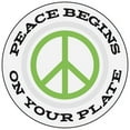 thumbnail image 2 of CafePress - Peace Begins On Your - 11 oz Ceramic Mug - Novelty Coffee Tea Cup, 2 of 4