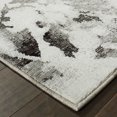 thumbnail image 3 of HomeRoots 510556 2 x 3 ft. Charcoal & White Abstract Power Loom Stain Resistant Rectangle Area Rug, 3 of 5