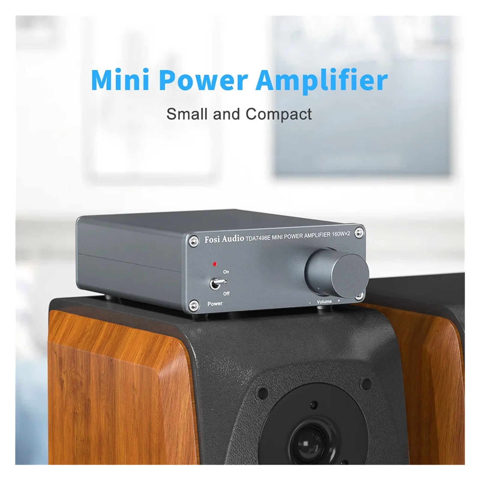 TDA7498E 2 Channel Sound Power Amplifier Receiver Mini HiFi Amp Home Theater Speakers 160W X 2 Amplificador