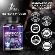 Multivitamin for Men - Once Daily Mens Multivitamins - Comprehensive Multi-Vitamin with Optimal Vitamin Bioavailability - Essential Vitamins A, C, D, E, Zinc Formula - Bottled in USA - 60 Capsules