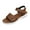 Coffee, variant on Casual Wedge Sandals For Women Buckle Strap Design Soft Sole Comfort Footbed For Walking Outdoor Indoor Wear Us Size 5.5 Black