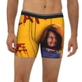 thumbnail image 2 of Lsque Chucky Pattern Men's Performance Stretch Underwear, Athletic Long Leg Briefs，Moisture-Wicking-Medium, 2 of 6