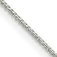 thumbnail image 1 of Sterling Silver 1mm Round Box Chain With 4In Ext. (22 X 1) Made In Italy qhx019e-22, 1 of 5