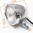 thumbnail image 2 of Faro de Motocicleta Cola Bombillas LED Linterna del Coche Chopper soft tail Cromo Clara faro de motocicleta, 2 of 7